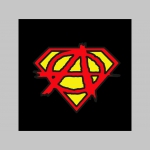 Anarchy Superman  mikina s kapucou stiahnutelnou šnúrkami a klokankovým vreckom vpredu 